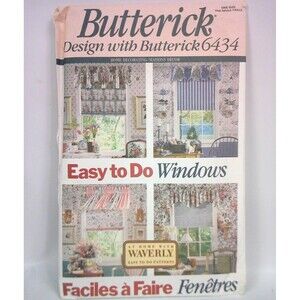 Vtg 1992 Butterick 5947 Bathroom Accessories Shower Tissue Box Sewing Pattern